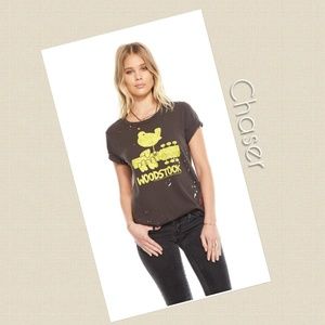 Chaser Woodstock Splatter Tee NWT
